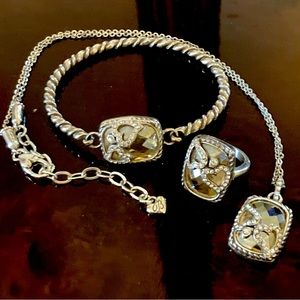 BRIGHTON NWOT. Set includes necklace, bracelet and ring (size 5)   SET RET: $322
